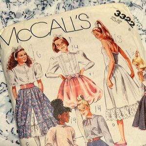 McCALLS Girls Skirt Vintage Sewing Pattern